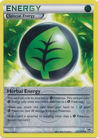 Furious Fists Herbal Energy #103/111 reverse holo