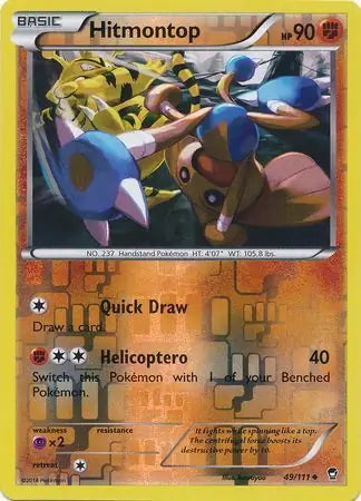 Furious Fists Hitmontop #49/111 reverse holo