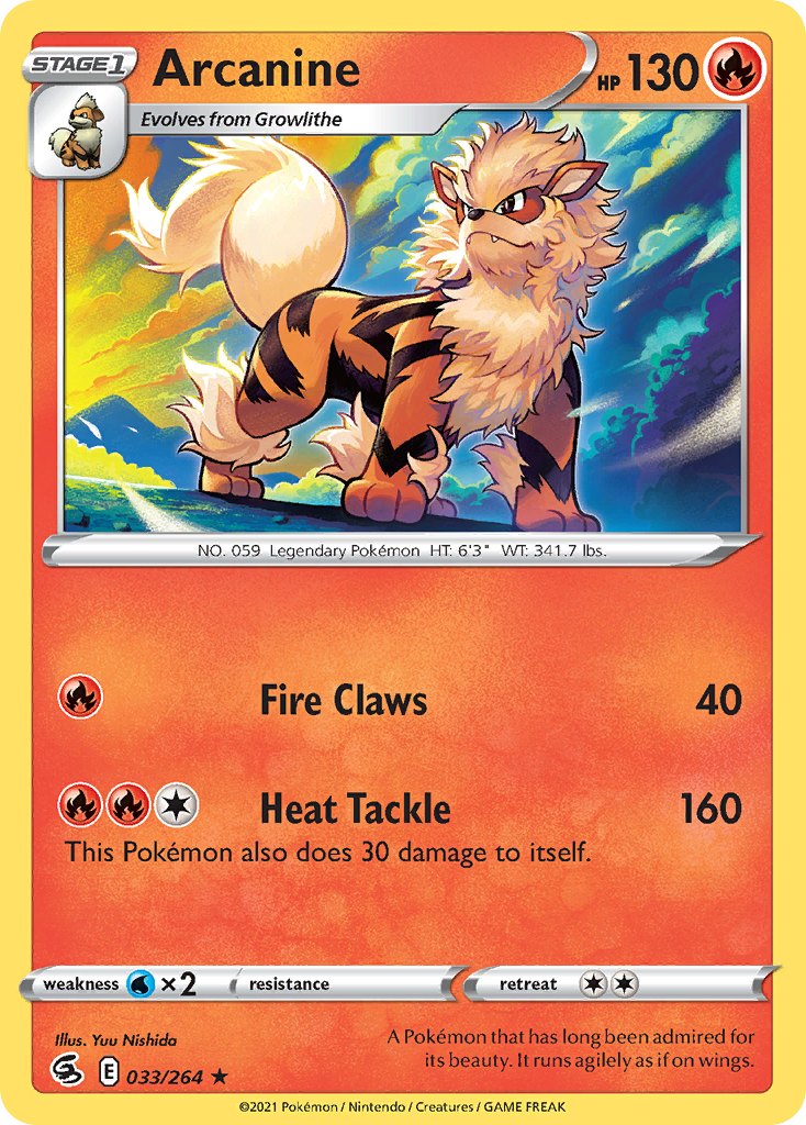 Fusion Strike Arcanine #33/264