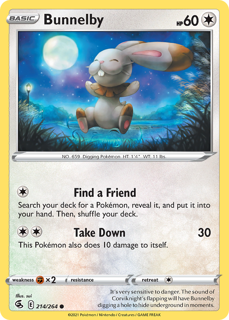 Fusion Strike Bunnelby #214/264