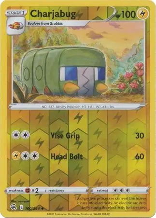 Fusion Strike Charjabug #100/264 reverse holo