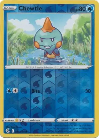 Fusion Strike Chewtle #80/264 reverse holo