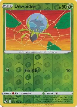 Fusion Strike Dewpider #19/264 reverse holo