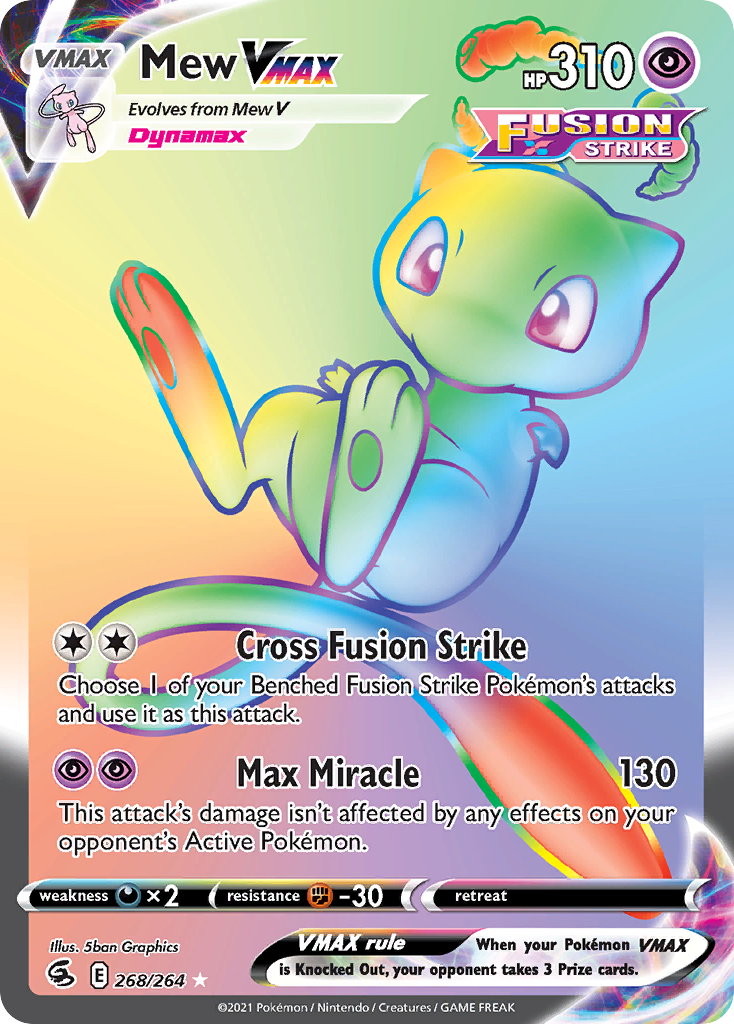 Fusion Strike Mew VMAX #268/264