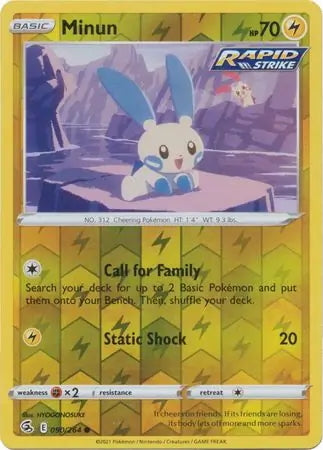 Fusion Strike Minun #90/264 reverse holo