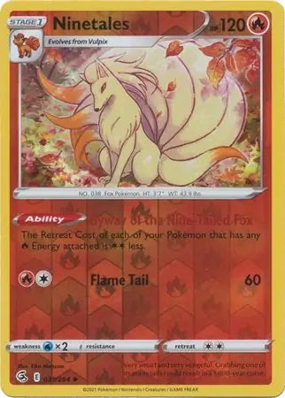 Fusion Strike Ninetales #31/264 reverse holo