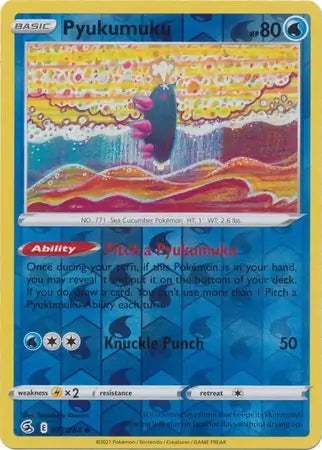 Fusion Strike Pyukumuku #77/264 reverse holo