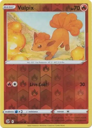 Fusion Strike Vulpix #28/264 reverse holo