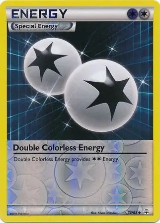 Generations Double Colorless Energy #74/83 reverse holo