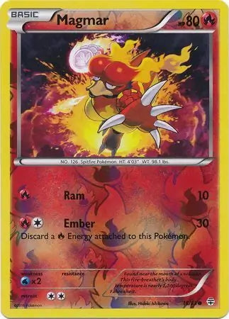 Generations Magmar #16/83 reverse holo