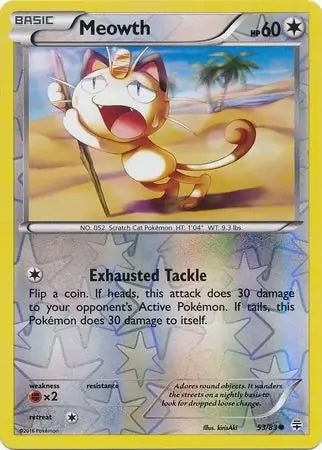 Generations Meowth #53/83 reverse holo