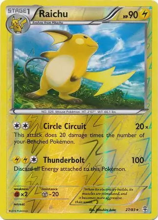 Generations Raichu #27/83 reverse holo