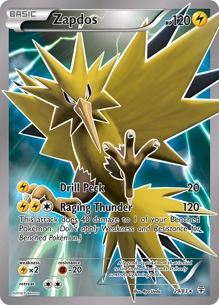 Generations Zapdos Full Art #29/83