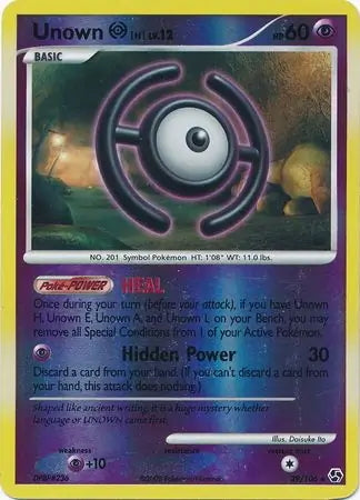 Great Encounters Unown H #29/106 reverse holo