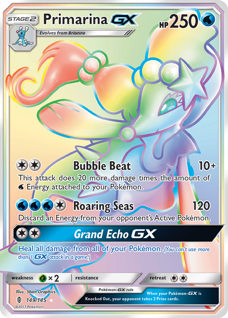 Guardians Rising Primarina GX #149/145