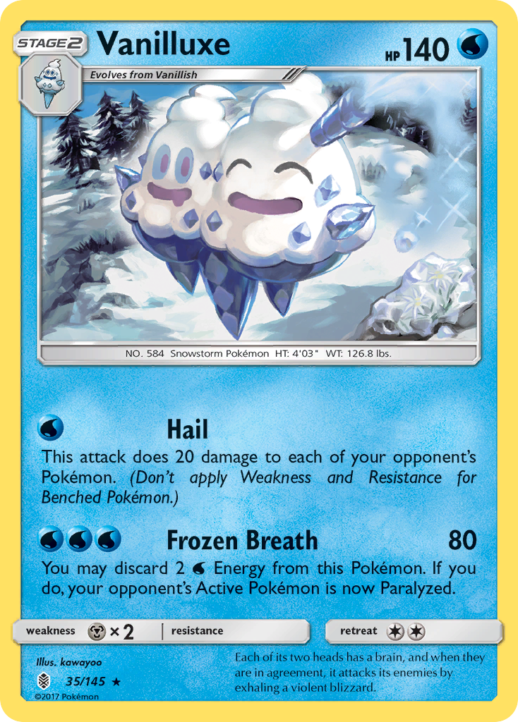 Guardians Rising Vanilluxe #35/145