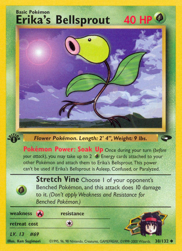 Gym Challenge Erika's Bellsprout #38/132 first edition