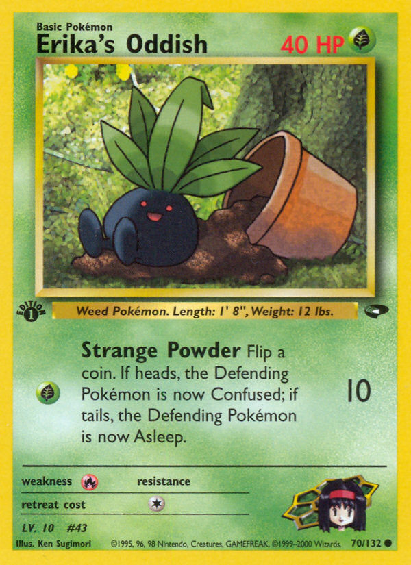 Gym Challenge Erika's Oddish #70/132 first edition