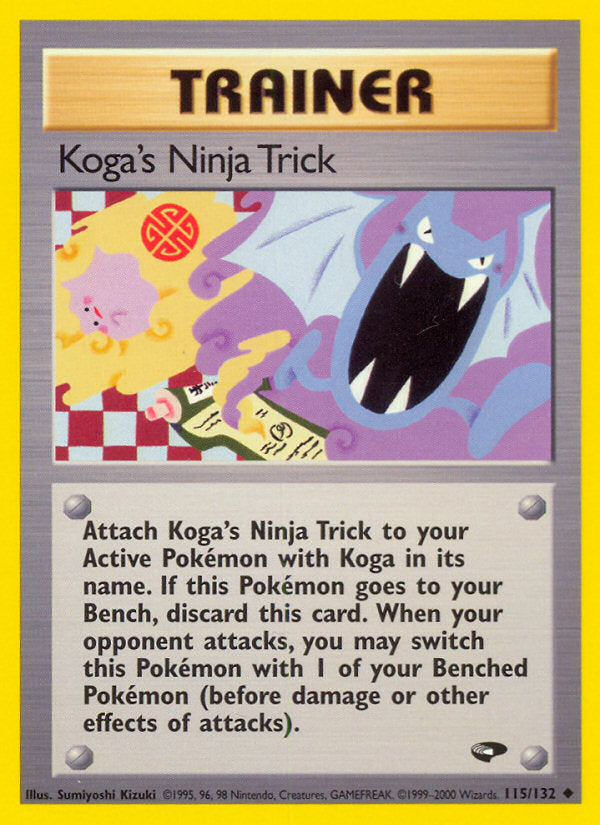 Gym Challenge Koga's Ninja Trick #115/132 unlimited