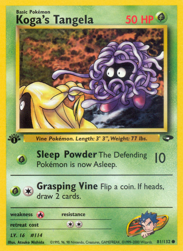 Gym Challenge Koga's Tangela #81/132 first edition