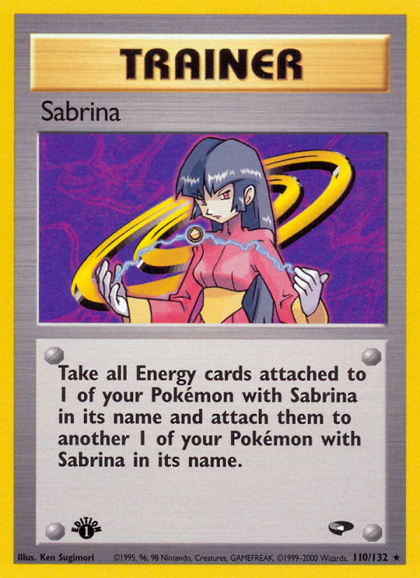 Gym Challenge Sabrina #110/132 first edition