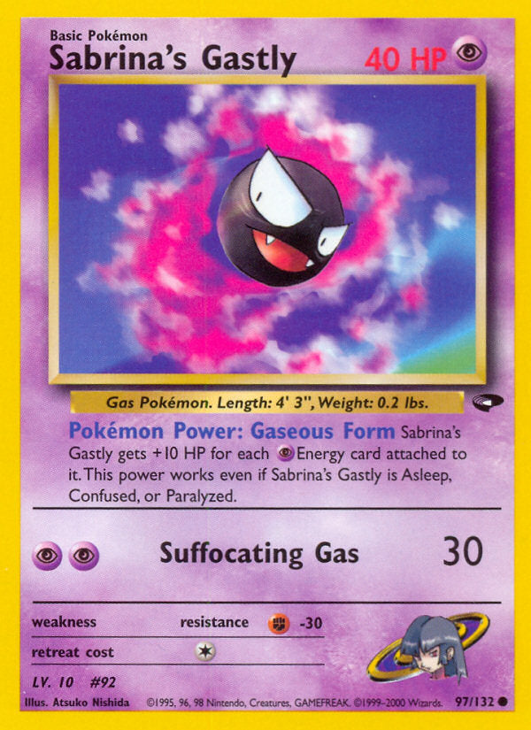 Gym Challenge Sabrina's Gastly #97/132 unlimited