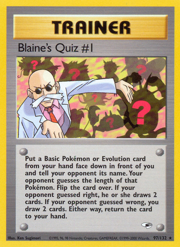 Gym Heroes Blaine's Quiz #1 #97/132 unlimited