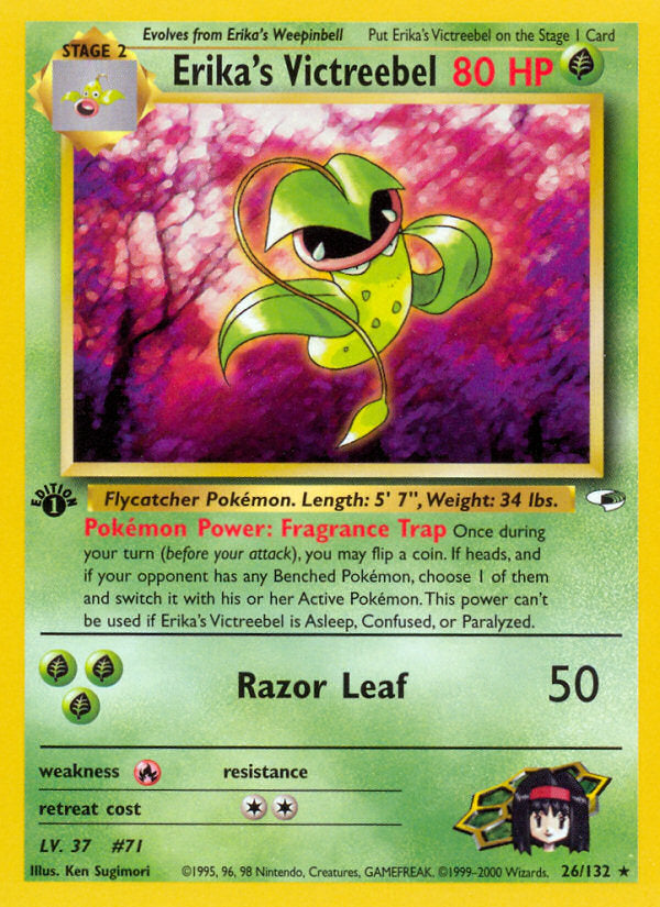 Gym Heroes Erika's Victreebel #26/132 first edition