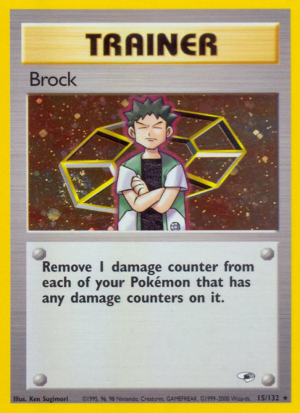 Gym Heroes Holo Brock #15/132 unlimited