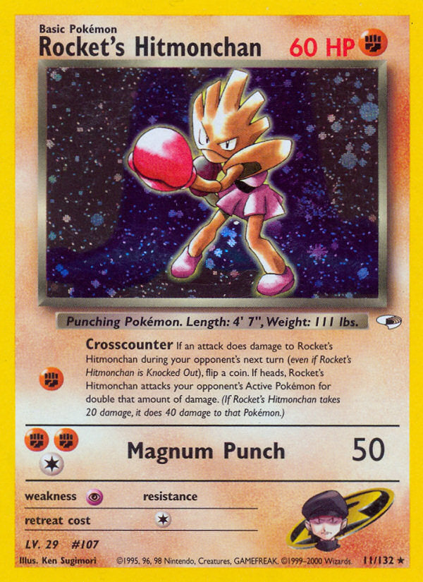 Gym Heroes Holo Rocket's Hitmonchan #11/132 unlimited