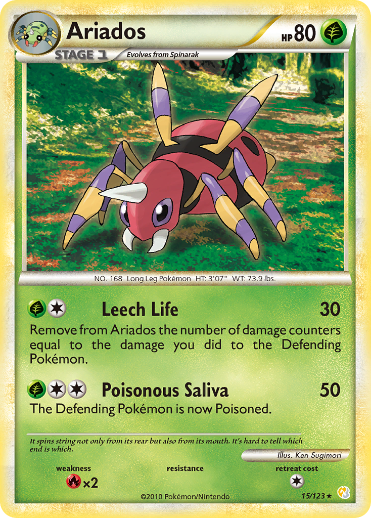 HeartGold SoulSilver Ariados #15/123