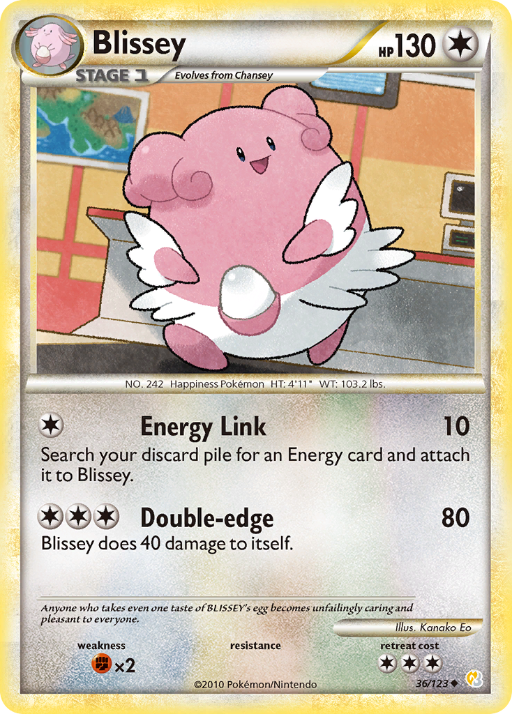 HeartGold SoulSilver Blissey #36/123