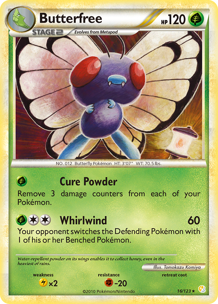 HeartGold SoulSilver Butterfree #16/123