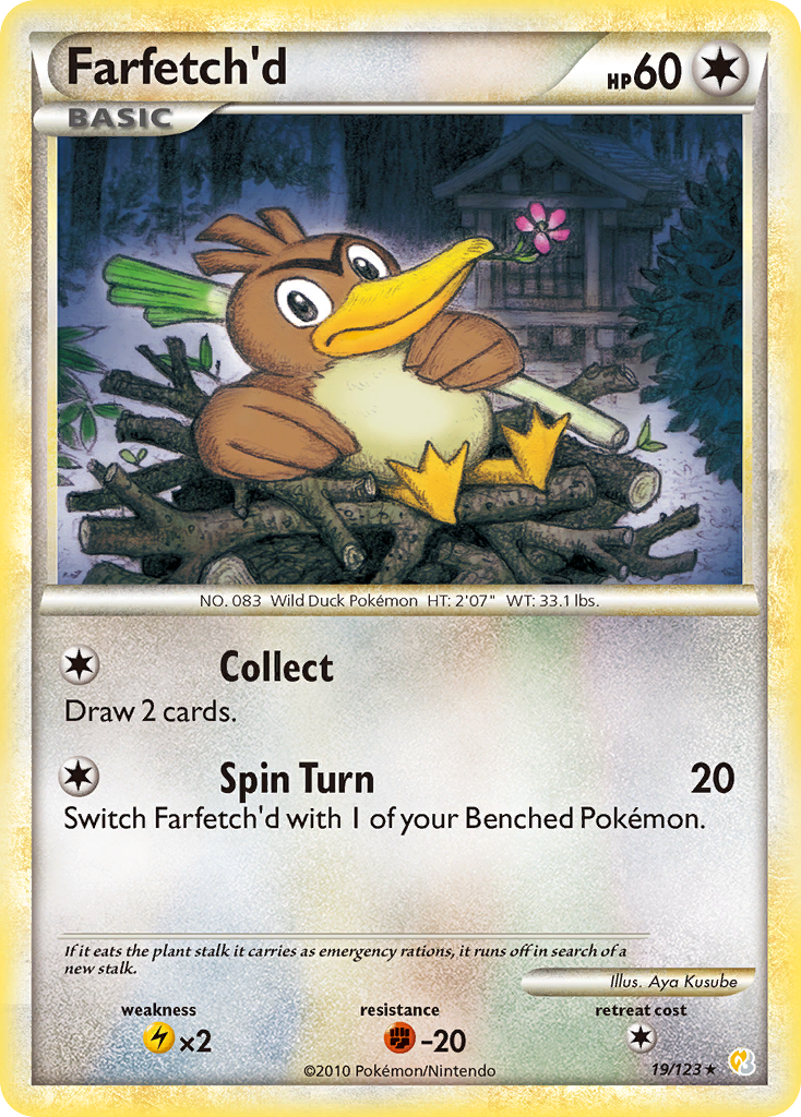 HeartGold SoulSilver Farfetch'd #19/123