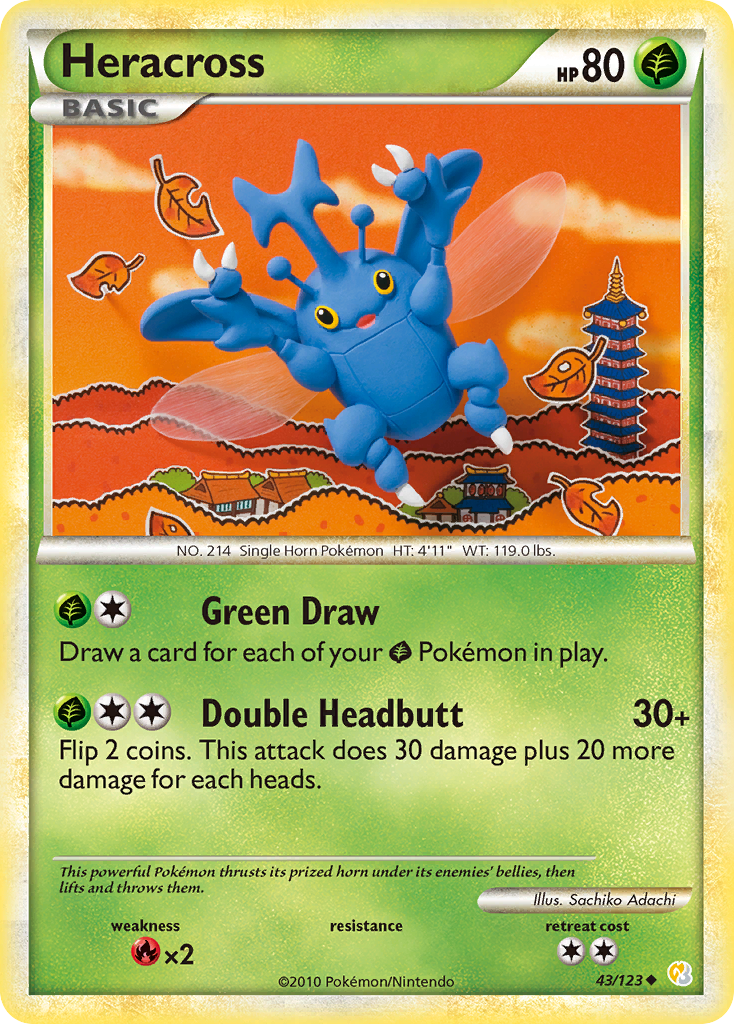 HeartGold SoulSilver Heracross #43/123