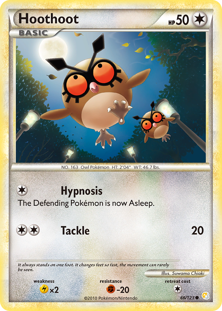 HeartGold SoulSilver Hoothoot #66/123