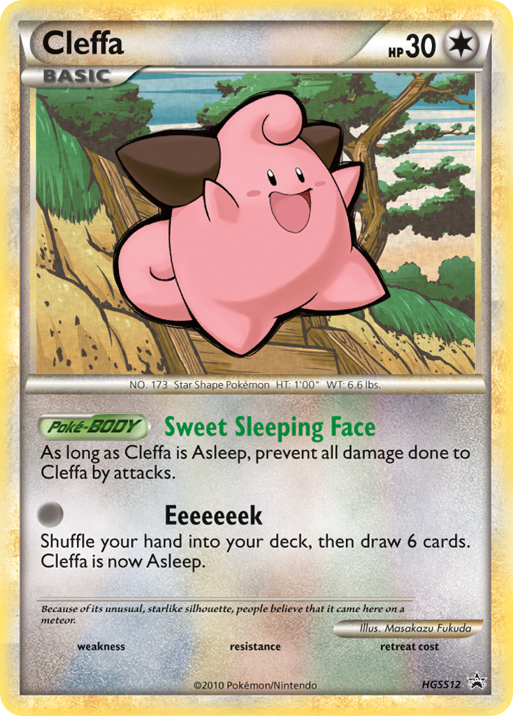 HeartGold SoulSilver Promo's Holo Cleffa #12