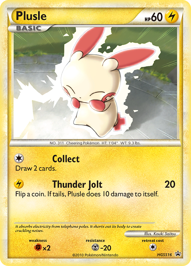 HeartGold SoulSilver Promo's Plusle #16