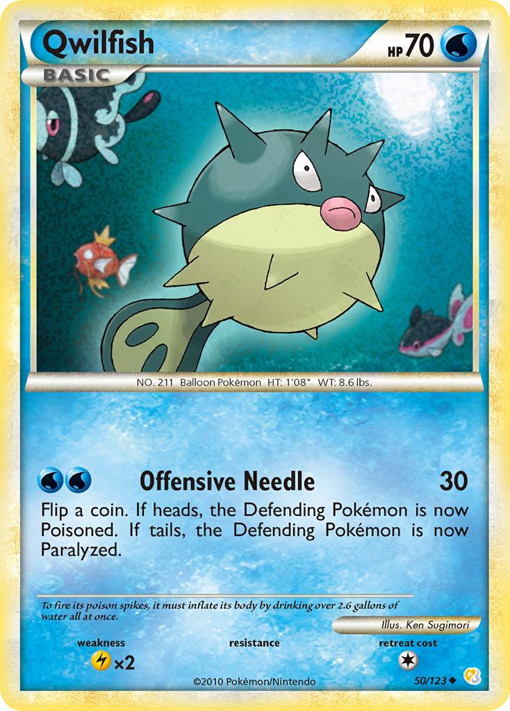 HeartGold SoulSilver Qwilfish #50/123