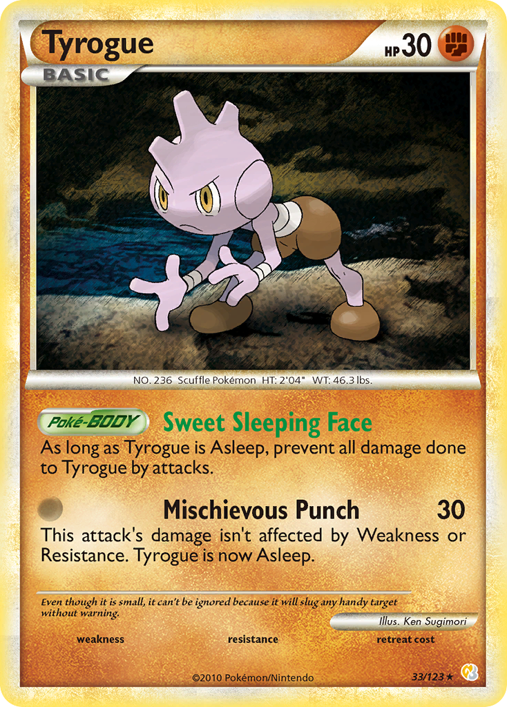 HeartGold SoulSilver Tyrogue #33/123