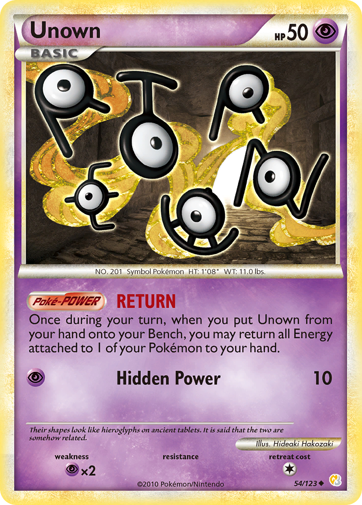 HeartGold SoulSilver Unown #54/123