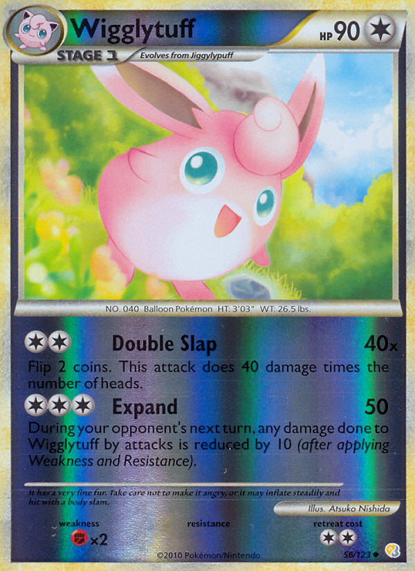 HeartGold SoulSilver Wigglytuff #56/123 reverse holo