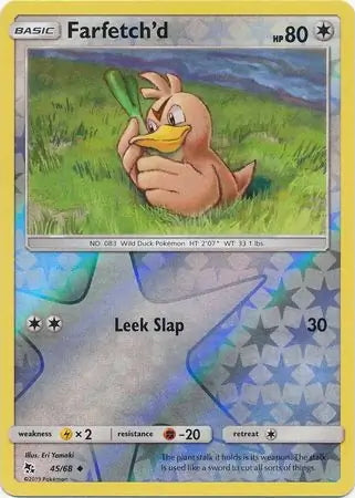 Hidden Fates Farfetch’d #45/68 reverse holo