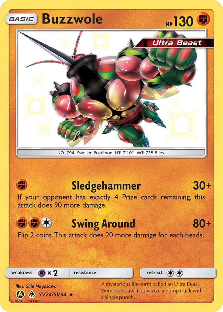 Hidden Fates Shiny Vault Buzzwole SV24/SV94
