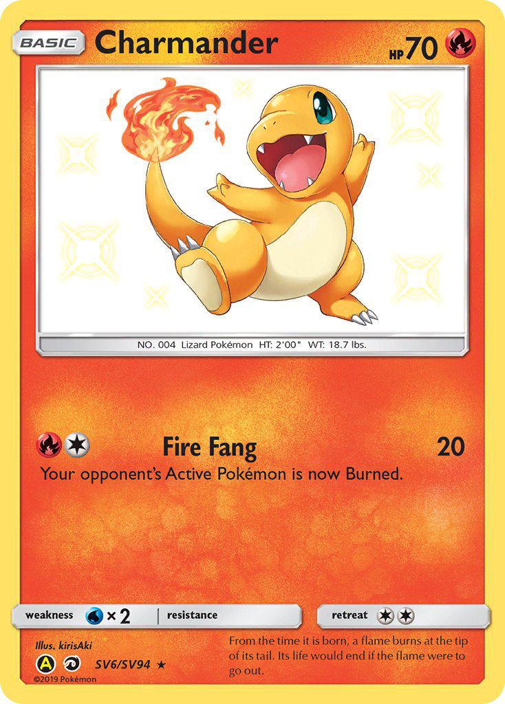 Hidden Fates Shiny Vault Charmander SV6/SV94