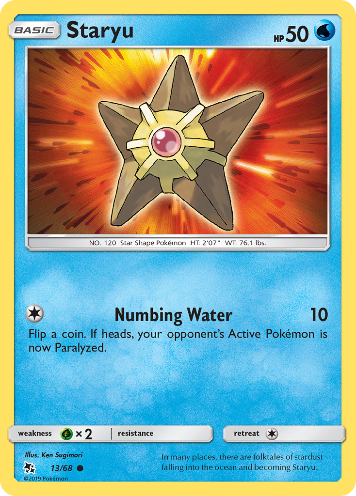 Hidden Fates Staryu #13/68