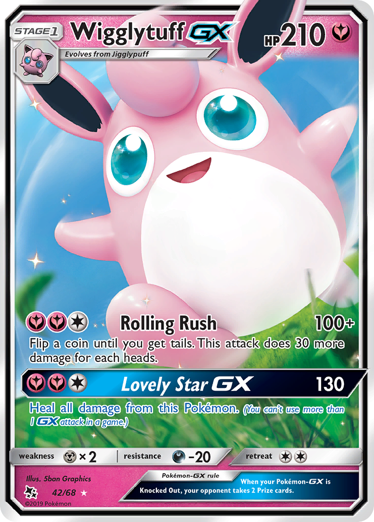 Hidden Fates Wigglytuff GX #42/68