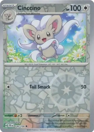 Journey Together Cinccino #126/159 reverse holo