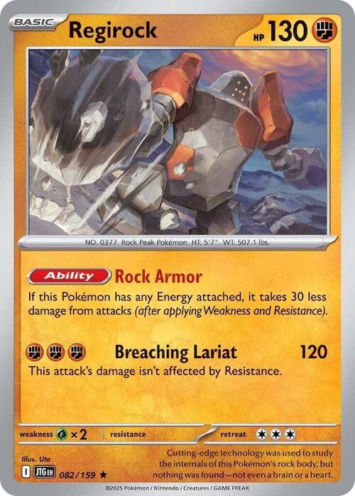 Journey Together Holo Regirock #82/159