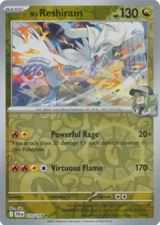 Journey Together N's Reshiram #116/159 reverse holo